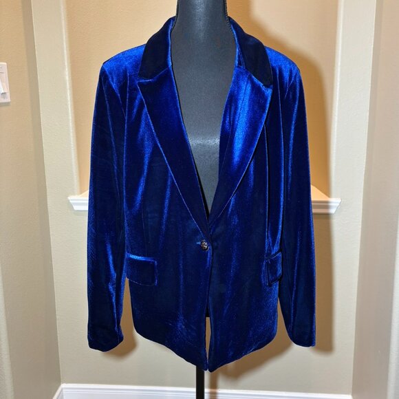 Jules & Leopold Women's Royal Blue Blazer Jacket - Picture 2 of 9